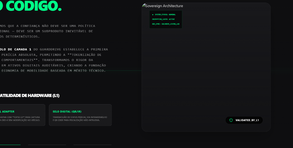 Sovereign Architecture Dashboard